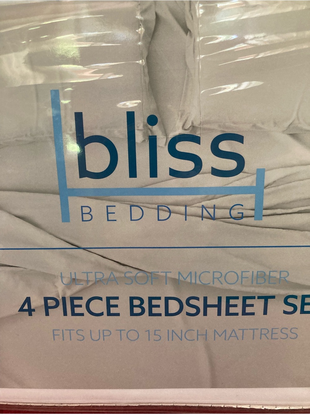 Bliss White 4-Piece Bedding Set Queen New - Picture 2 of 6